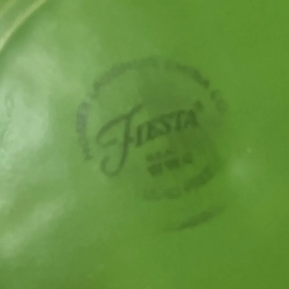 Vintage Fiesta Dinner Plate 10.5” Green Homer Laughlin FiestaWare